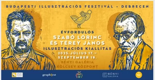 Térey illusztációm a kiállításon. 